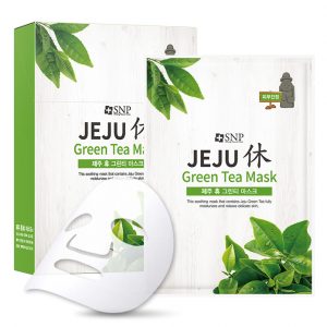 Mặt Nạ Dưỡng Da SNP Jeju Green Tea Mask Trà Xanh Phục Hồi Làm Dịu Da Nhạy Cảm
