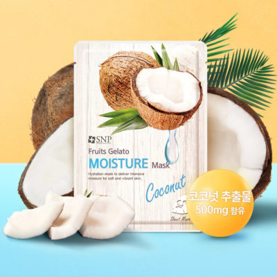 Bộ Mặt Nạ Dưỡng Ẩm Da Tinh Chất Dừa – SNP Fruits Gelato Moisture Mask
